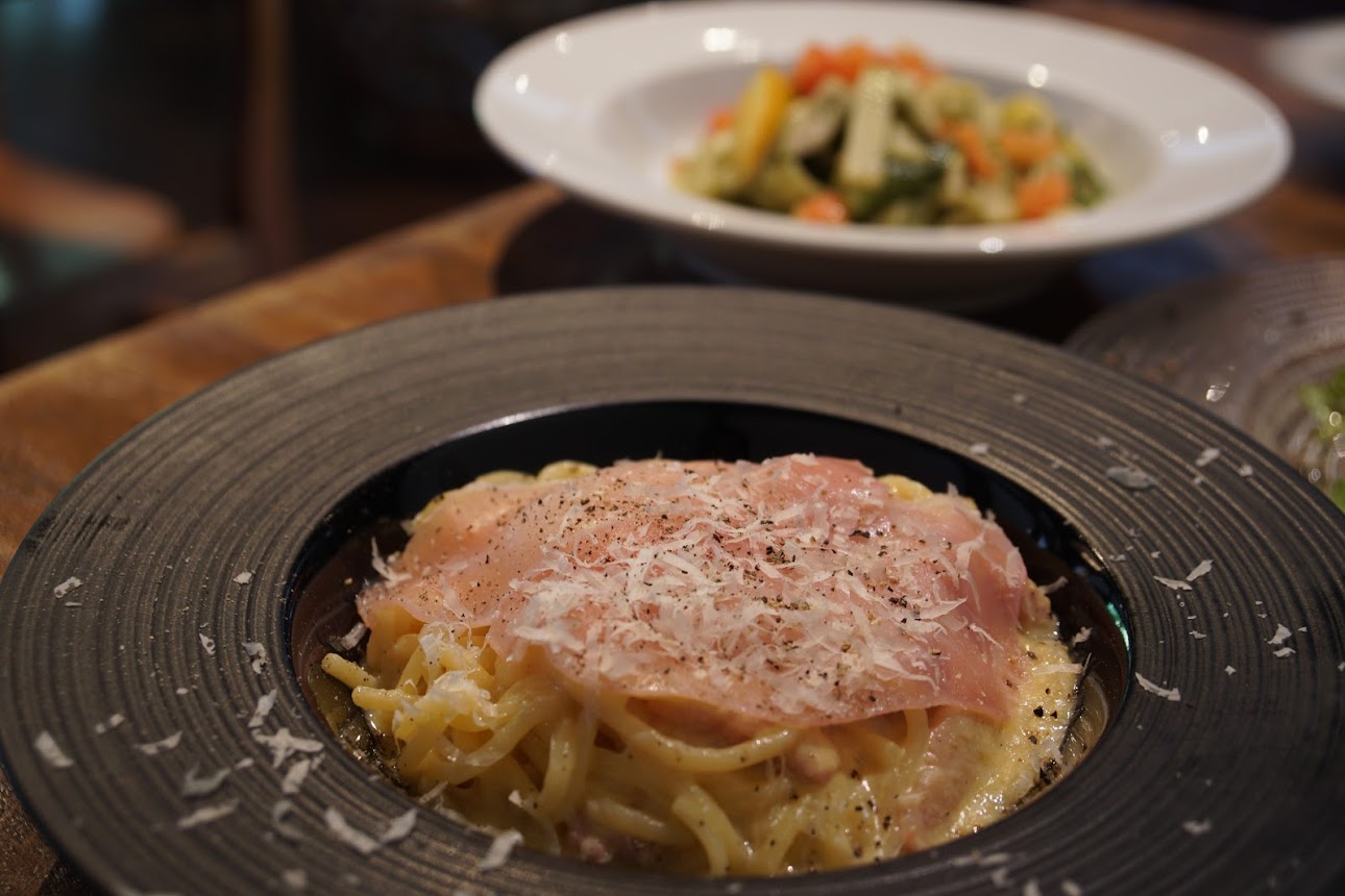 湘南ビール|熊澤酒造　MOKICHI TRATTORIA　カルボナーラ