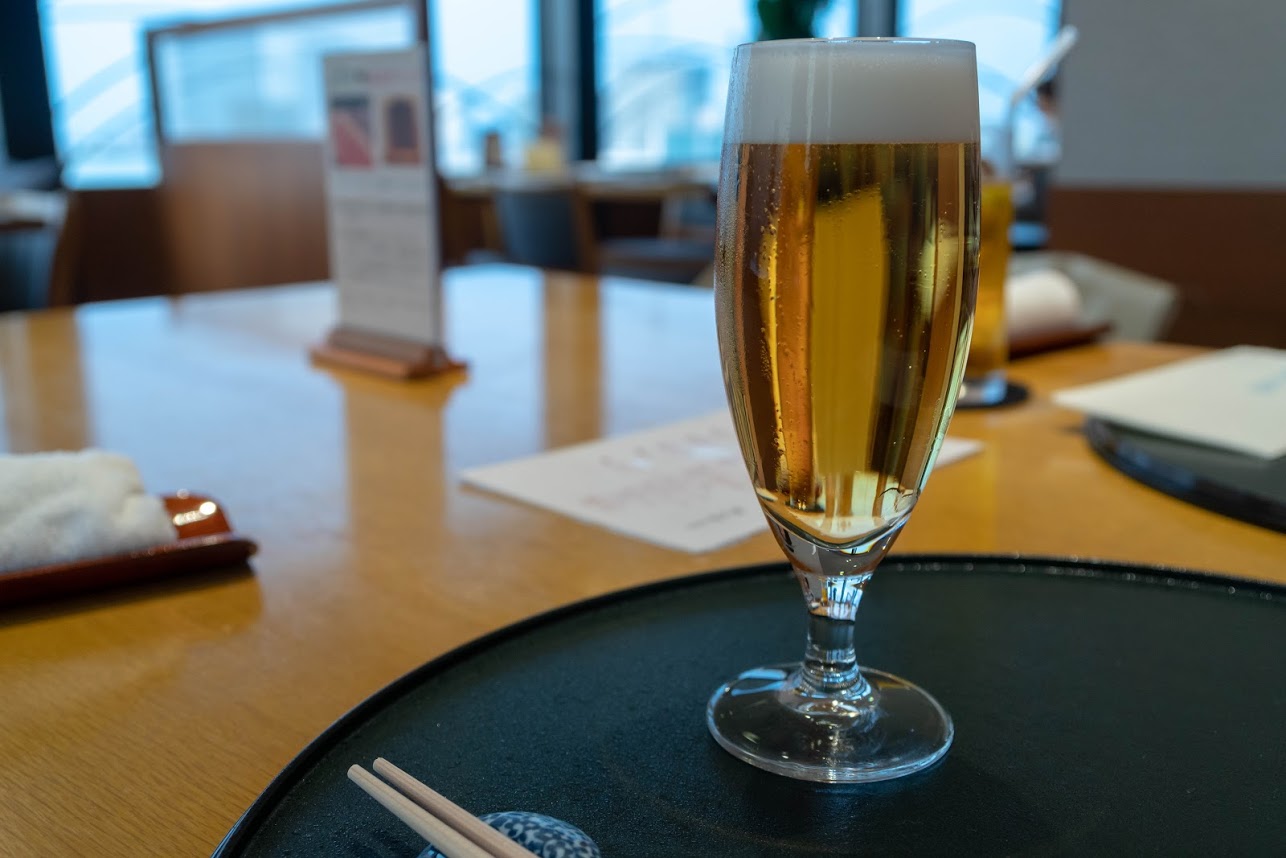 新宿 なだ万賓館~一休レストランで予約　ビール