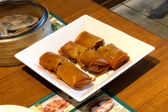 添好運　キノコと筍の上げ春巻